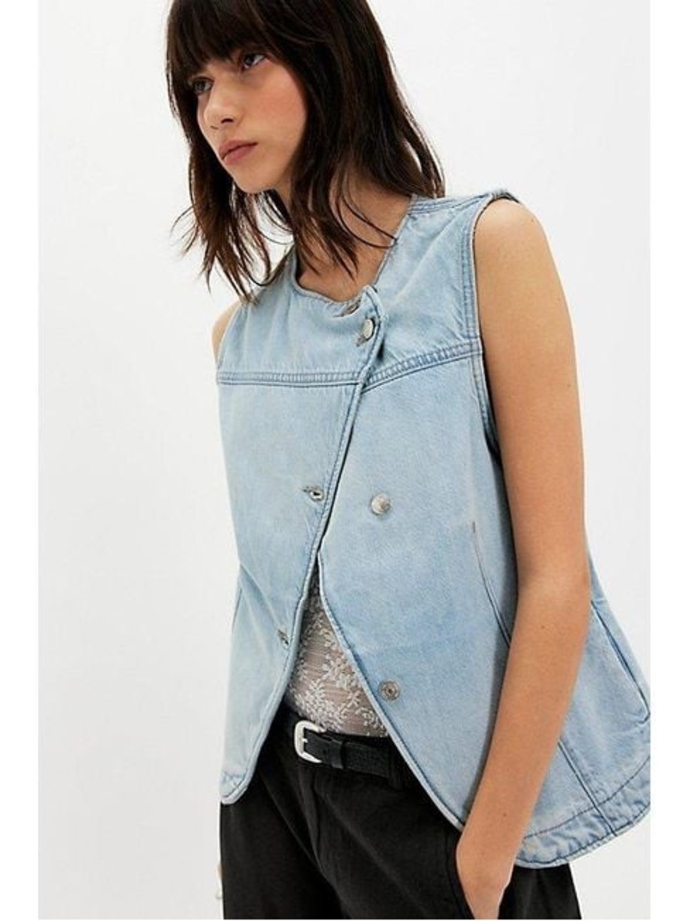 Free People Maris Denim Vest